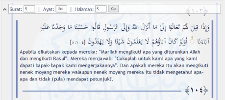 QS. Al-Maidah ayat 104